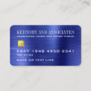 Recherche de comptabilité cartes visite Bleu