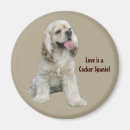 Recherche de de cocker refrigérateur magnets Chien