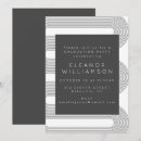 Recherche de motif géométrique abstrait invitations Noir et blanc