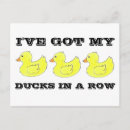 Recherche de canard en caoutchouc jaune cartes postales Canards