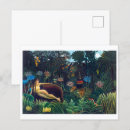 Recherche de henri rousseau cartes postales Jungle
