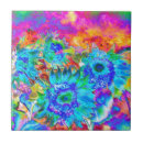 Recherche de peinture abstraite de fleur carreaux Tournesol