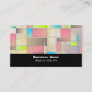 Recherche de motif géométrique coloré cartes visite Rose