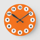 Recherche de orange et noir horloges Simple