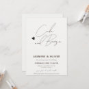Recherche de drôle mariage invitations Noir et blanc