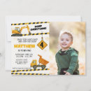 Recherche de camions de construction invitations Pour enfants