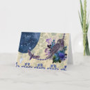 Recherche de hibou vintage vœux cartes Floral
