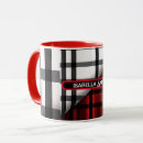 Recherche de rouge plaid tasses Nom