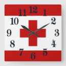 Recherche de croix rouge horloges Drapeau