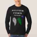 Recherche de fougères argentées tshirts Drapeau