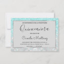 Recherche de aqua blue quinceanera invitations Turquoise