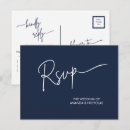 Recherche de rsvp moderne cartes postales Simple