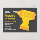 Recherche de bricoleur invitations Fête d'anniversaire