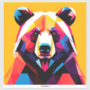 Recherche de ours abstrait autocollants Faune