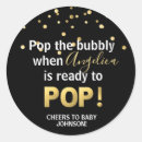 Recherche de bouteille de champagne autocollants Baby shower