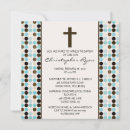 Recherche de boys carrées baptême invitations Moderne
