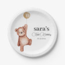 Recherche de beige assiettes en papier Brun