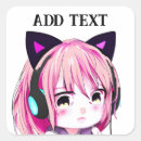 Recherche de chat chibi autocollants Anime