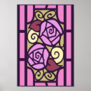 Recherche de stained glass posters Flower