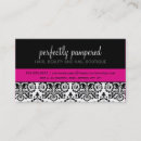 Recherche de noir fuschia cartes visite Chic