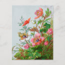 Recherche de rose rouge vintage cartes postales Jardin