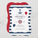 Recherche de ancre nautique de marine invitations Fête d'anniversaire