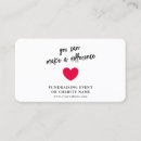 Recherche de charité cartes visite Simple