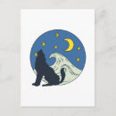 Recherche de loup mystique cartes postales Imaginaire