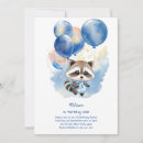 Recherche de raccoon anniversaire invitations Forêt