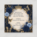 Recherche de quinceanera bleu marine invitations Papillon