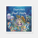 Recherche de mermaid serviettes Fête du pool