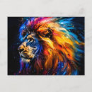 Recherche de lion abstrait cartes postales Jungle