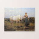Recherche de poney blanc puzzles Étalon
