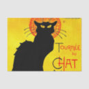 Recherche de halloween papier mousseline Chat noir