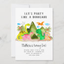 Recherche de jurassique invitations Fête d'anniversaire de dinosaure