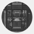 Recherche de capital autocollants Architecture