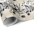 Recherche de notes musicales papier cadeau Anniversaire