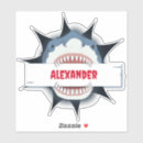 Recherche de requin drôle autocollants Dents de requin