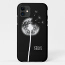 Recherche de dandelions iphone coques Noir