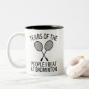 Recherche de de badminton tasses Drôle