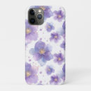 Recherche de motif de plante iphone coques Violet