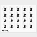 Recherche de silhouette de chien autocollants Laboratoire noir