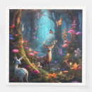 Recherche de forêt enchantée serviettes Cerf