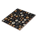 Recherche de chien carreaux Empreinte de patte