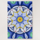 Recherche de mandala floral puzzles Beau