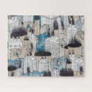 Recherche de peinture abstraite puzzles Bleu