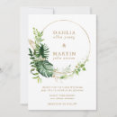 Recherche de tropical greenery mariage invitations Moderne