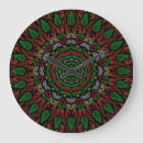 Recherche de motif mandala horloges Vert