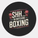 Recherche de boxeur drôle autocollants Boîte