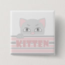 Recherche de chat gris badges Rose